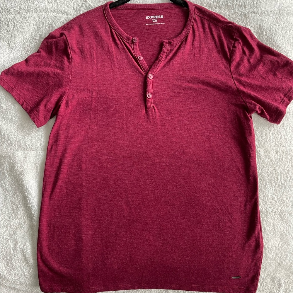 Express men’s Henley shirt.